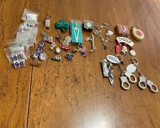 Pins and novelty jewelry 