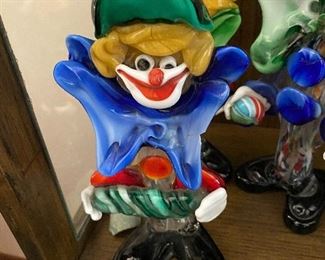 Italian glass clowns
