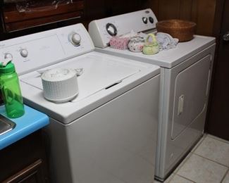 Whirlpool washer and gas dryer