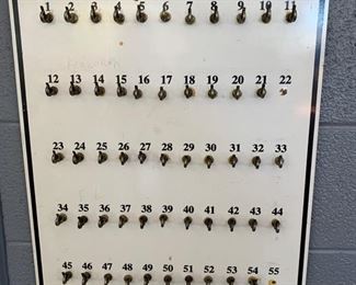 Numbered Key Holder Display Board
