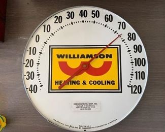 Williamson Heating & Cooling Advertising Thermometer (No Glass) 