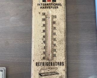 International Harvester Metal Refrigerators Freezers Advertising Thermometer 