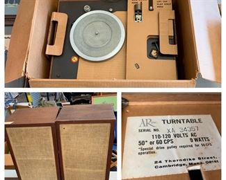 AR (Acoustic Research) Turntable and  Speakers