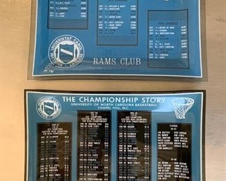 UNC Rams Club Football & Basketball Small Glass Trays