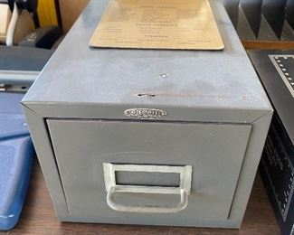 Vintage Metal File Box