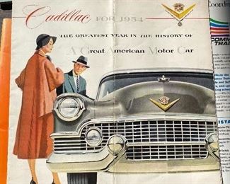 1954 Cadillac Advertising Brochure