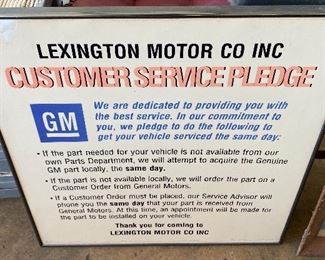 Lexington Motor Company Service Pledge