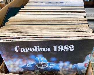 Numerous UNC Tarheel/Carolina Football and Basketball Programs (1970's, 80'sand 90's)