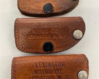 Vintage Lexington Motor Company Advertising Key Holders