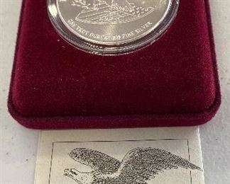 Several One Ounce Silver Chrysler Commemorative Tokens