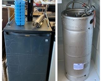 Danby Kegerator with Small Anheuser Busch Keg