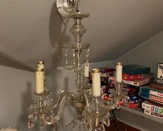 Working vintage chandelier 