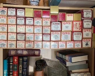Piano rolls, vintage books