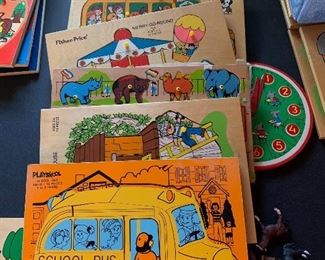 Vintage wooden puzzles