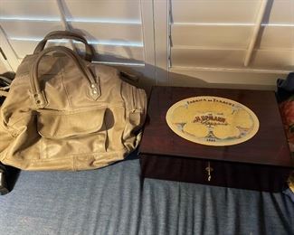 Humidor Leather Bag