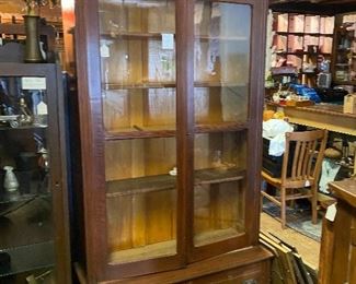 Another Walnut Cabinet Bookcase