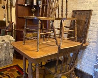 Primative Table and Chairs