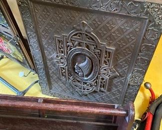 Large Carved Wood Bible Case