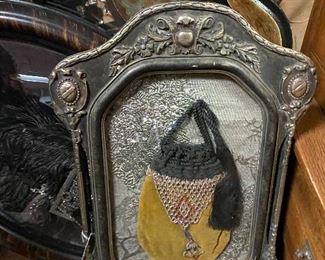 Framed Antique Beaded Purses