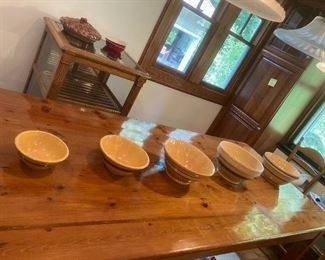 Yellow ware bowls
