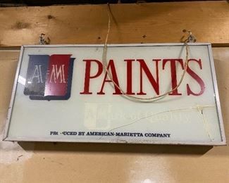 AM Paints Advertising Sign 