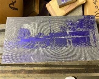 Hill Motor Company Printing Block