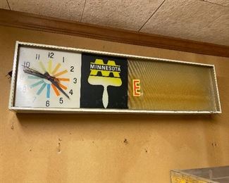 Minnesota Paints Advertising Clocks