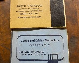 Parts Catalogs for Newspaper Machines
