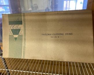 Taylor's Clothing Store Box Denton, N.C.