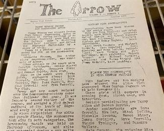 Vintage Denton High School "The Arrow" Newspaper