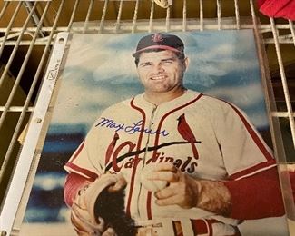 Max Lanier Autographed Baseball Photo