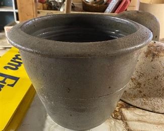 Nice Old North Carolina Pottery Cream Riser