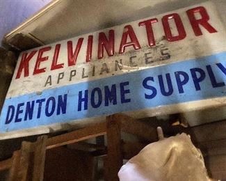 Denton Home Supply Kelvinator Appliances Sign Insert