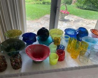 LOTS of hand blown glass! 