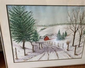 Watercolor “Winter Wonderland”