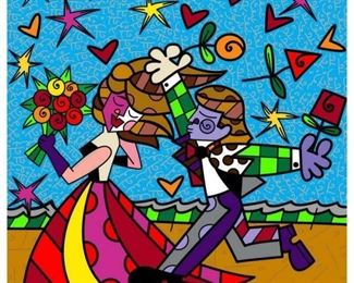 Romero Britto Hand Signed Giclee on Canvas