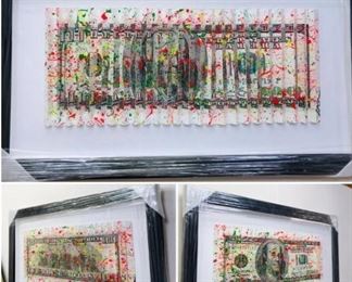 Zax Original Hand Painted 3D Polymorph $100 Bill