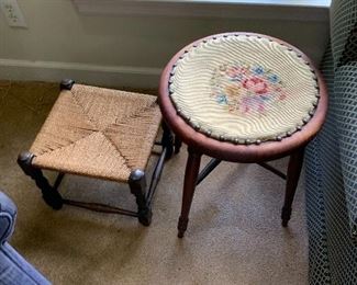 Small stools and tables