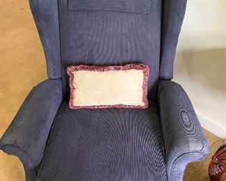 Pair of blue wing backs