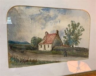 Pair of antique Scottish paintings