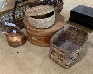 Baskets of several kinds