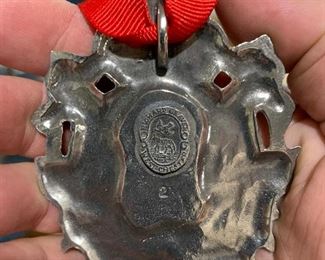 pewter medal denoting five years of membership in Pewter Collectors Club of America