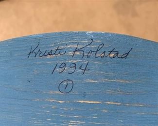 Kristi Kolstad carved wood