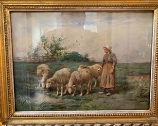 pastoral antique painting
