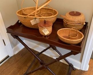 Nantucket baskets, Pigeon Forge signed baskets