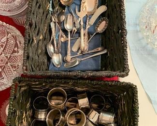 Silver plate, some sterling