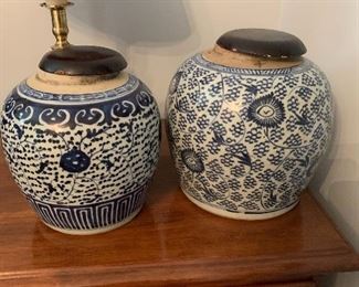 Antique ginger jars