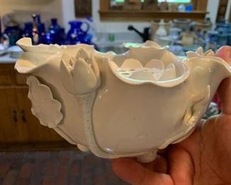 Asian flower pot with frog