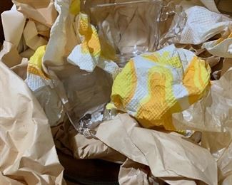 Candlewick punch bowl and cups