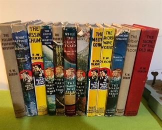 1950s Hardy Boys with dust jackets